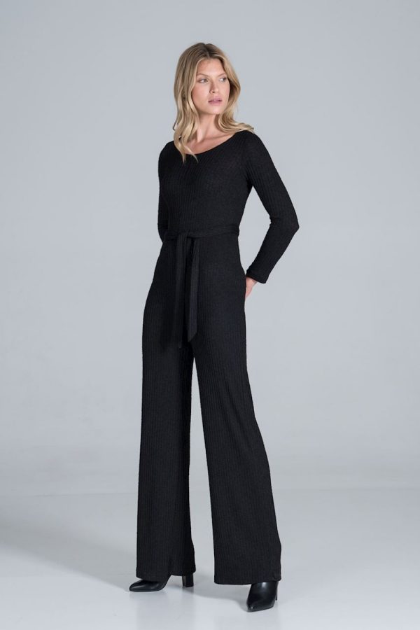 Black Suit in Playsuits For Women with Spandex, Polyester and Viscose