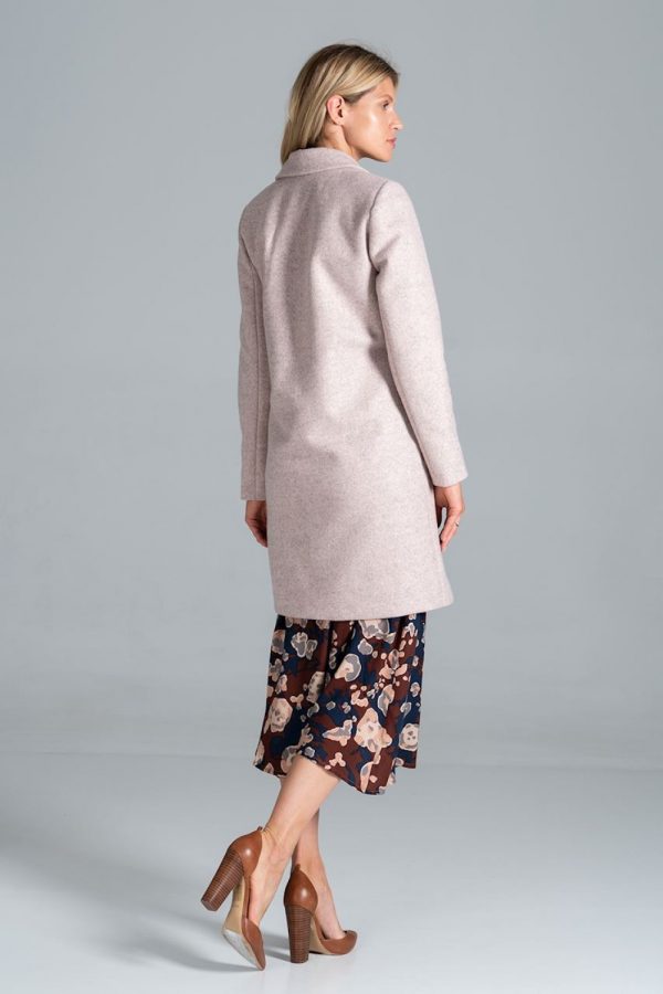 Pink Coat in Women`s Coats, Jackets with Acrylic, Polyester and Wool
