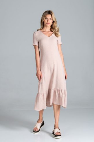 beige Daydress model 157507 Figl
