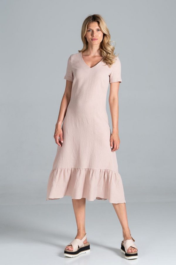 beige Daydress model 157507 Figl