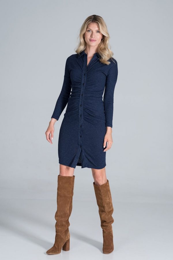 navy blue Daydress model 157520 Figl