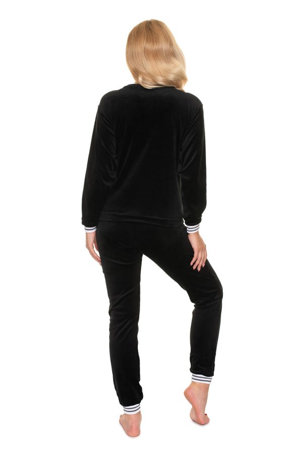 Black Maternity Set in Maternity Trousers with Polyester