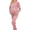 914420 Pink Maternity Set in Maternity Trousers with Polyester