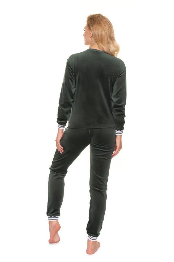 Green Maternity Set in Maternity Trousers with Polyester