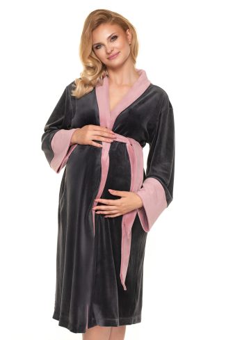 grey Bathrobe model 157710 PeeKaBoo
