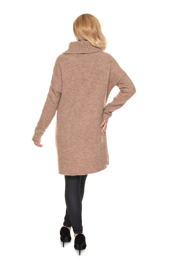 Beige Pregnancy Sweater in Sweter Ciążowy with Acrylic, Polyamide, Polyester and Wool