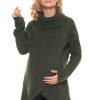 Green Pregnancy Sweater in Sweter Ciążowy with Acrylic, Polyamide, Polyester and Wool