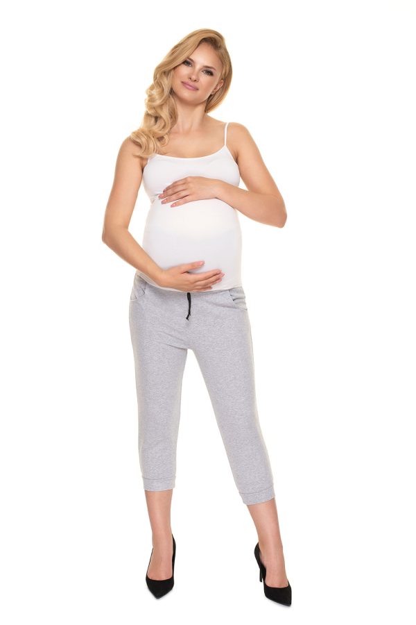 grey Crop pants model 157818 PeeKaBoo