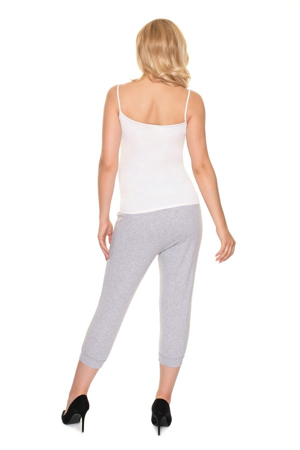 grey Crop pants model 157818 PeeKaBoo