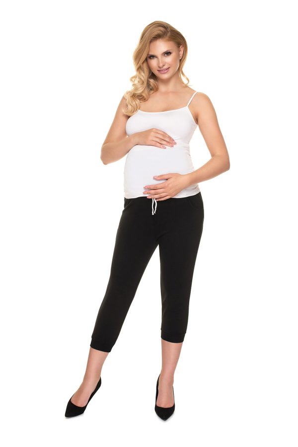 black Crop pants model 157820 PeeKaBoo