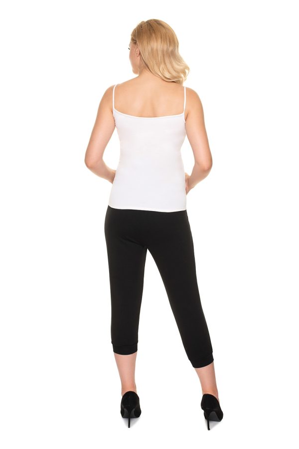 black Crop pants model 157820 PeeKaBoo