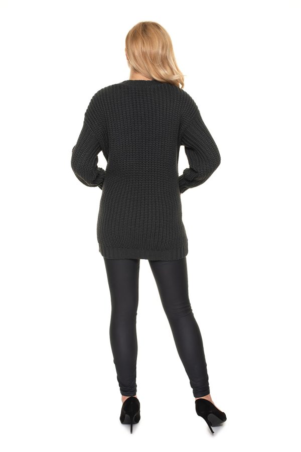 Grey Pregnancy Sweater in Sweaters, Pullovers, Jumpers, Turtlenecks, Boleros, Shrugs with Acrylic