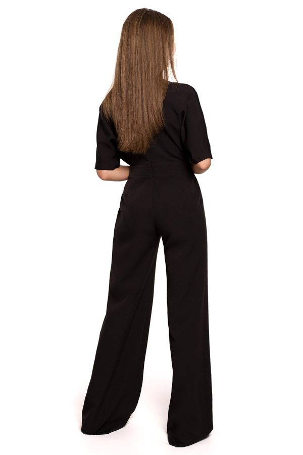 Black Suit in Playsuits For Women with Spandex and Polyester