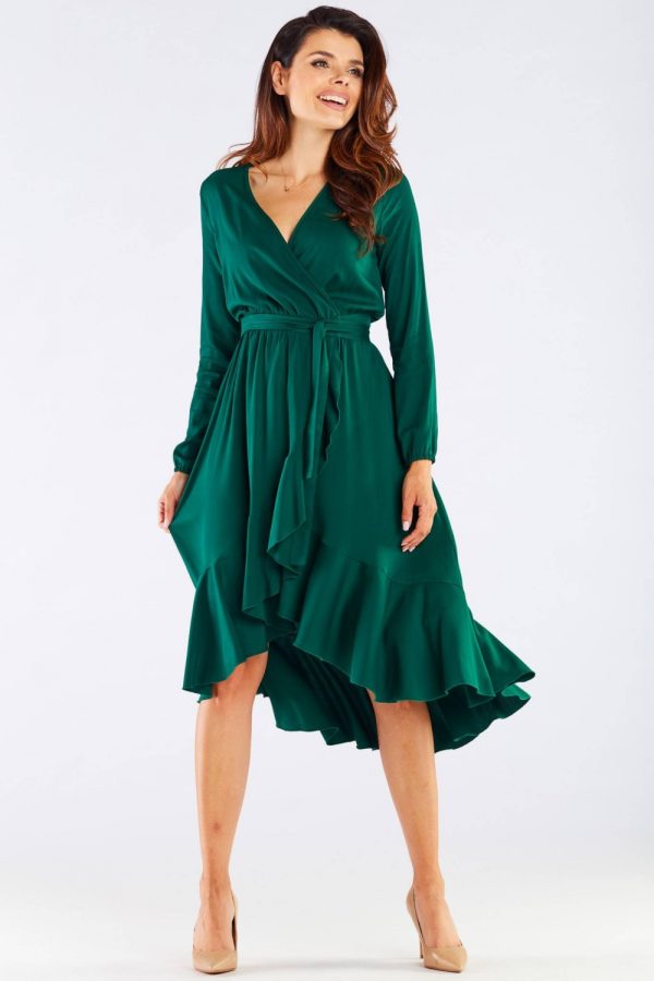 Green Cocktail Dress in Formal Dresses, Cocktail Dresses with Spandex and Viscose