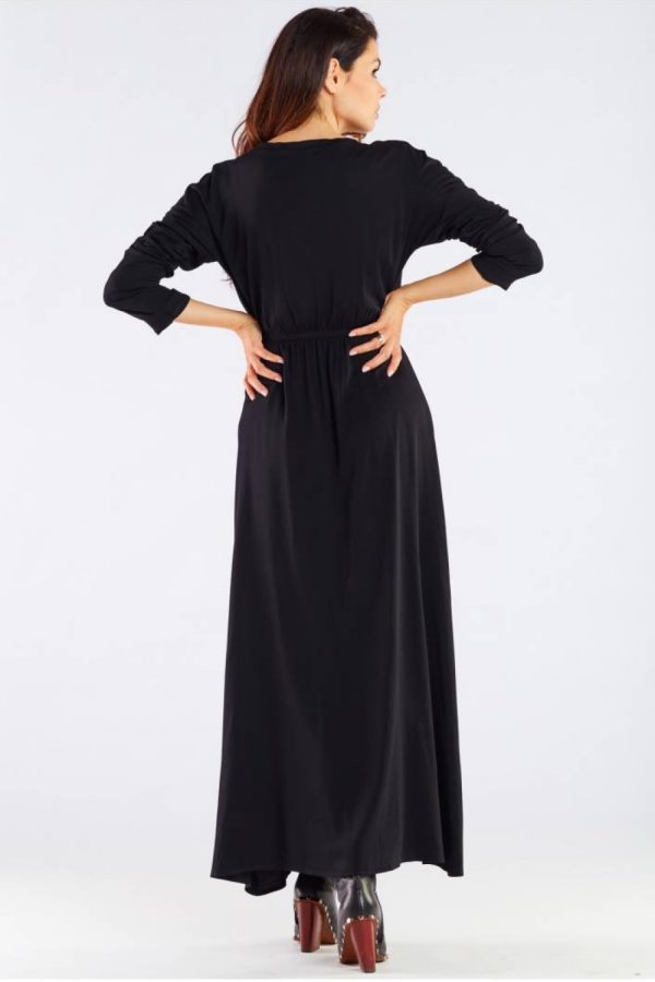 Black Daydress in Day Dresses with Spandex and Viscose