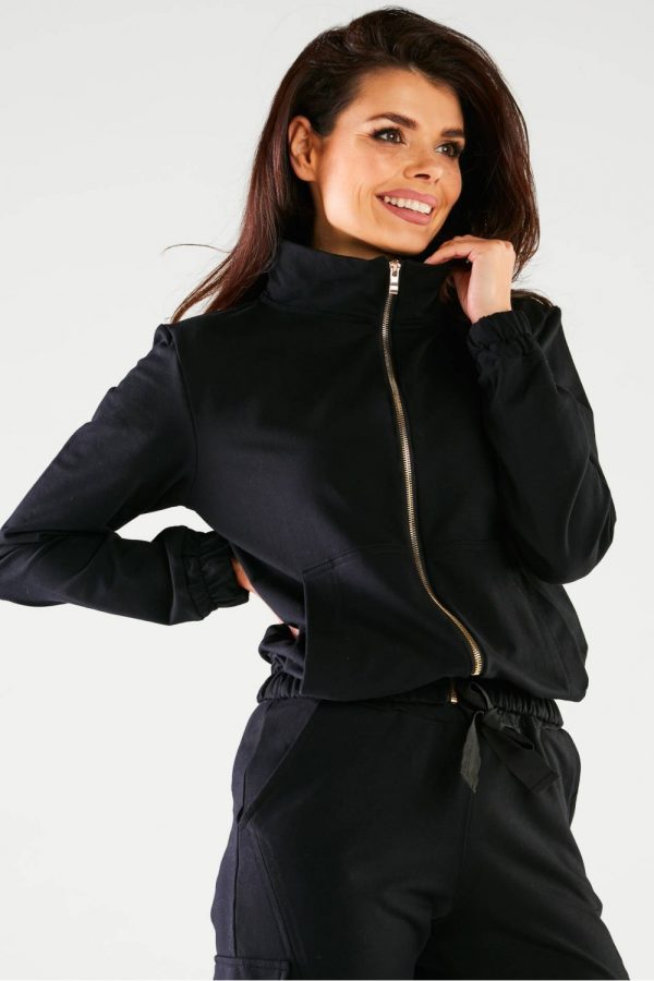 black Sweatshirt model 159235 Infinite You