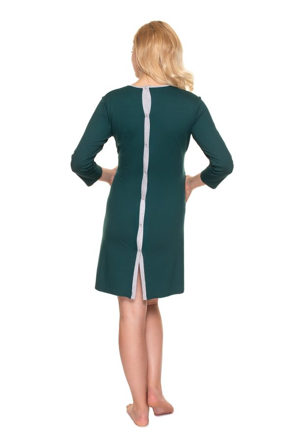 Green Maternity Nightgown in Maternity Nightwear with Spandex and Viscose