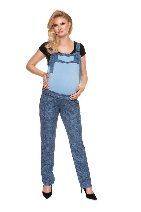 blue Pregnancy overalls model 159436 PeeKaBoo