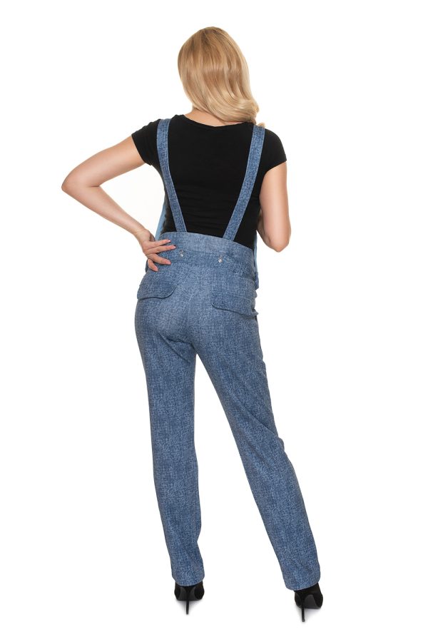 blue Pregnancy overalls model 159436 PeeKaBoo