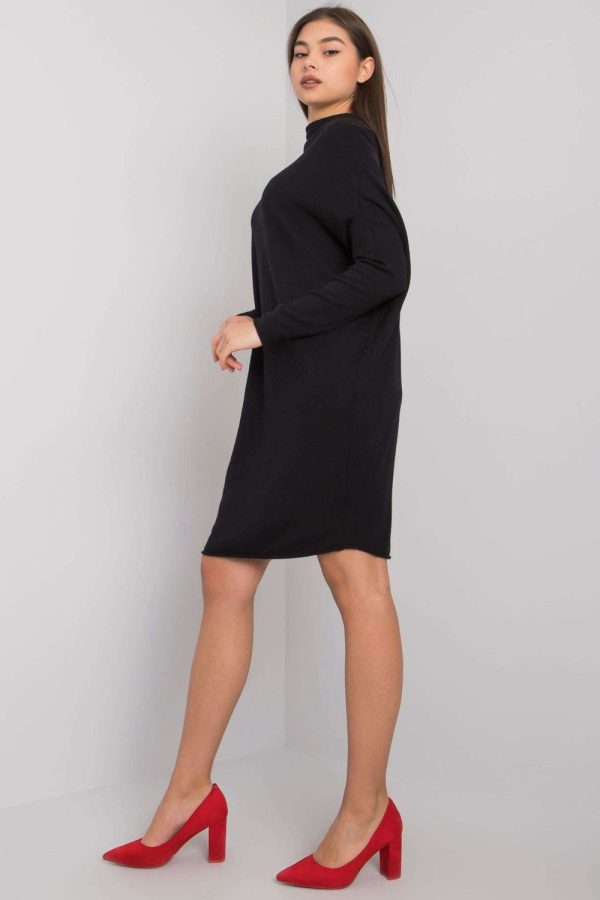 Black Daydress in Day Dresses with Nylon, Polyester and Viscose