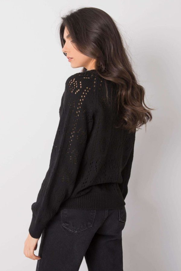 Black Cardigan in Cardigans For Women, Ponchos with Acrylic and Polyester