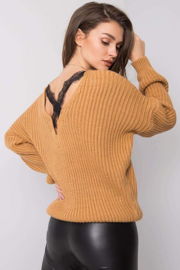 Brown Jumper in Sweaters, Pullovers, Jumpers, Turtlenecks, Boleros, Shrugs with Acrylic