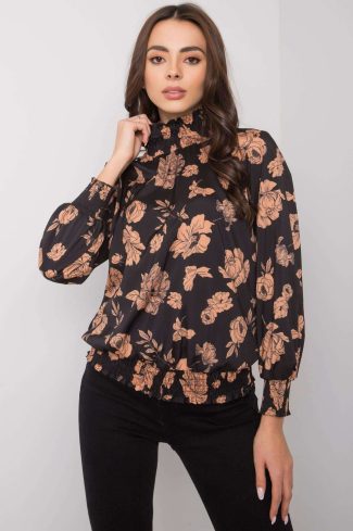 Beige Blouse in Women`s Blouses, Tunics with Spandex and Polyester