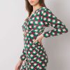 921801 Green Daydress in Day Dresses with Spandex and Polyester