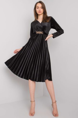 Black Evening Dress in Evening Dresses with Spandex and Polyester