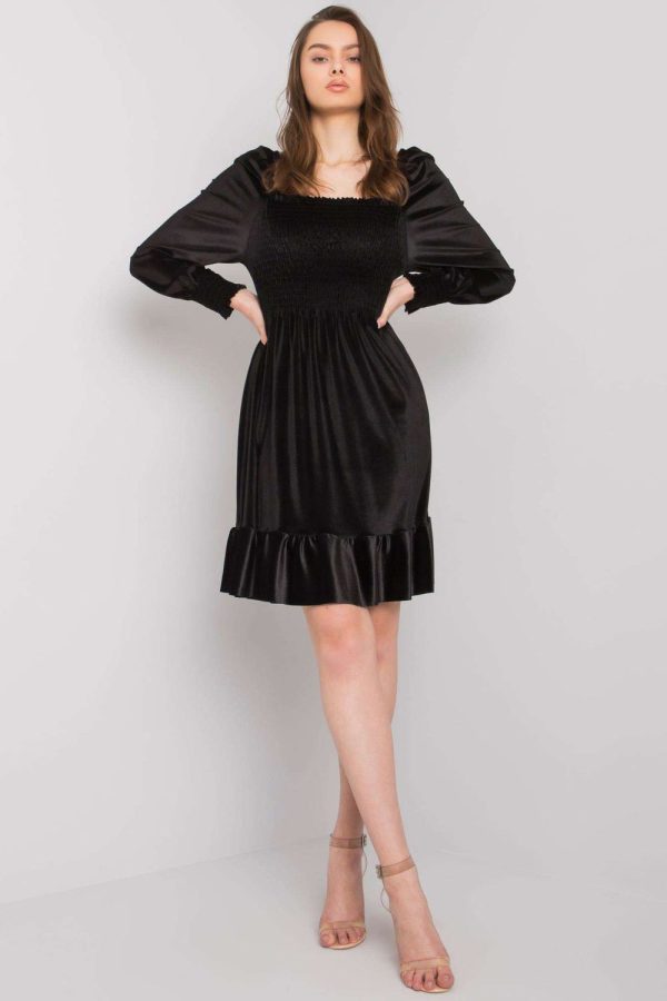 Black Evening Dress in Evening Dresses with Spandex and Polyester
