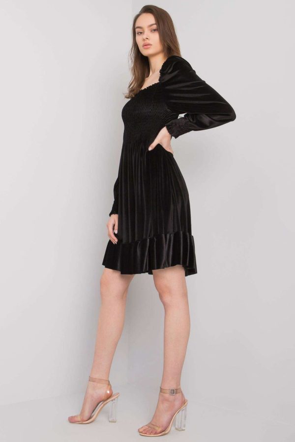 Black Evening Dress in Evening Dresses with Spandex and Polyester