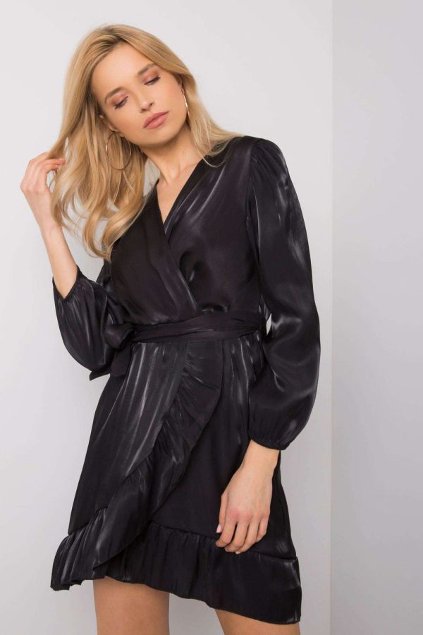 Black Evening Dress in Evening Dresses with Spandex and Polyester
