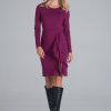 Violet Cocktail Dress in Formal Dresses, Cocktail Dresses with Spandex, Polyester and Viscose
