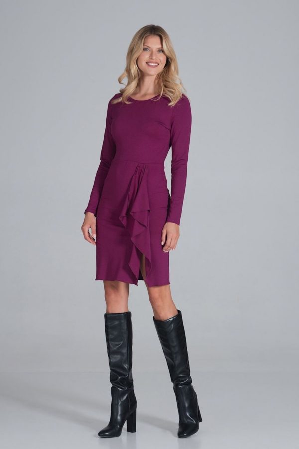 Violet Cocktail Dress in Formal Dresses, Cocktail Dresses with Spandex, Polyester and Viscose