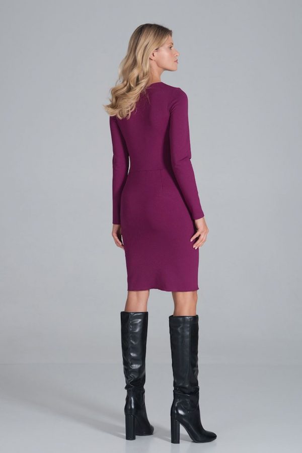 Violet Cocktail Dress in Formal Dresses, Cocktail Dresses with Spandex, Polyester and Viscose