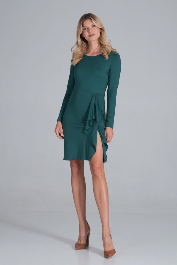 Green Cocktail Dress in Formal Dresses, Cocktail Dresses with Spandex, Polyester and Viscose
