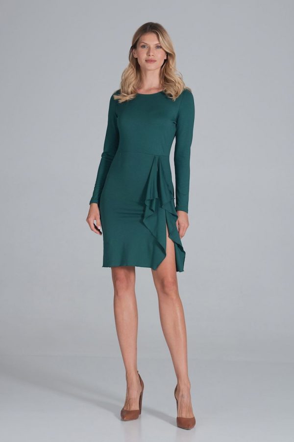 Green Cocktail Dress in Formal Dresses, Cocktail Dresses with Spandex, Polyester and Viscose