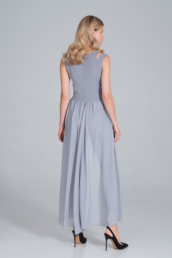 Grey Suit in Playsuits For Women with Spandex and Polyester