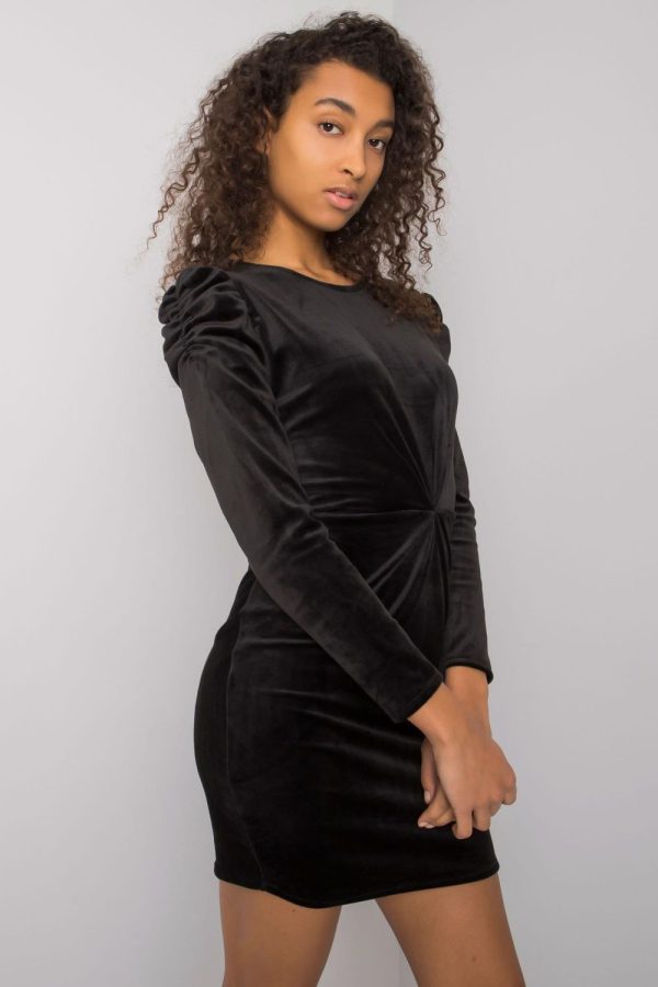 Black Evening Dress in Evening Dresses with Cotton and Spandex