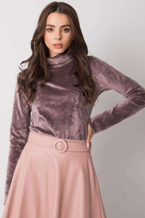 Beige Turtleneck in Sweaters, Pullovers, Jumpers, Turtlenecks, Boleros, Shrugs with Cotton, Spandex, Polyester and Viscose