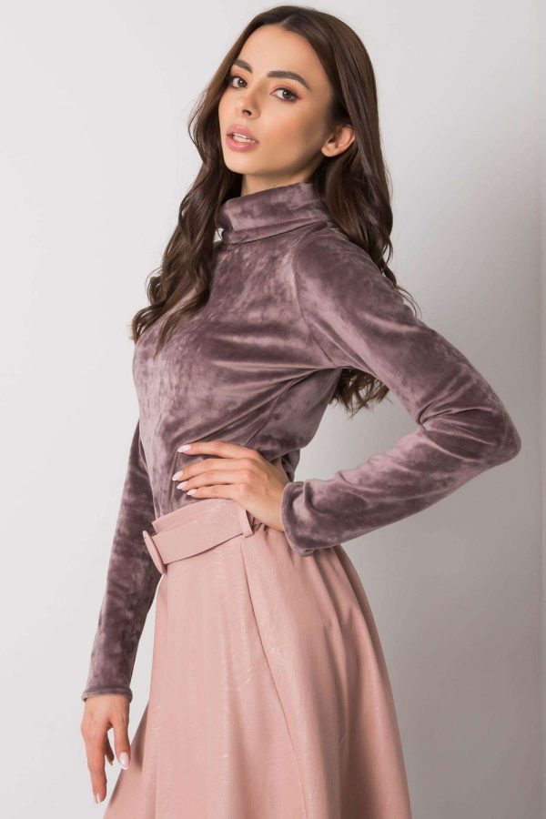 Beige Turtleneck in Sweaters, Pullovers, Jumpers, Turtlenecks, Boleros, Shrugs with Cotton, Spandex, Polyester and Viscose