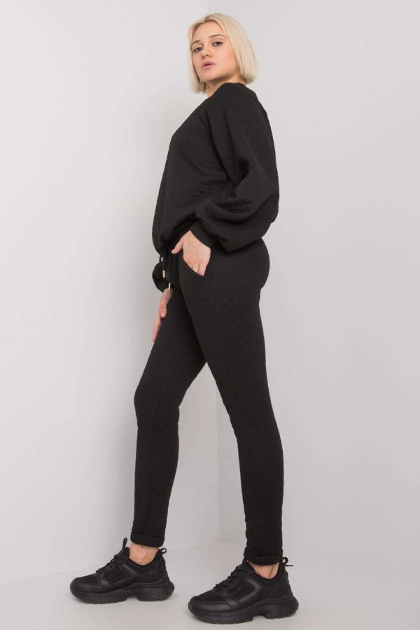 Black Set in Cotton and Spandex ...