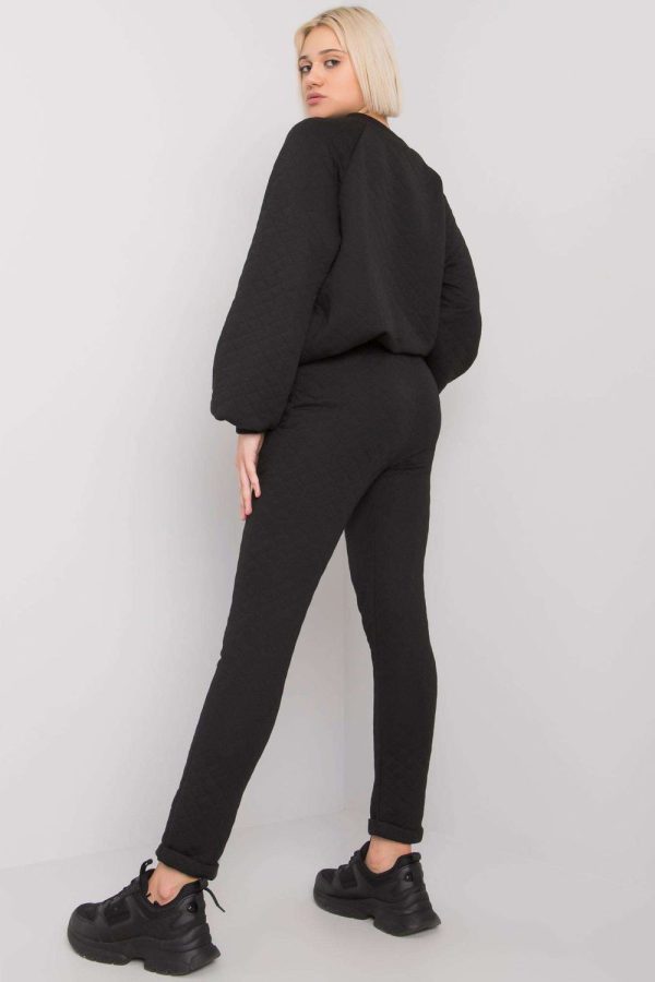 Black Set in Cotton and Spandex ...