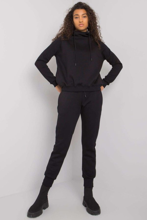 Black Set in Cotton and Spandex ...