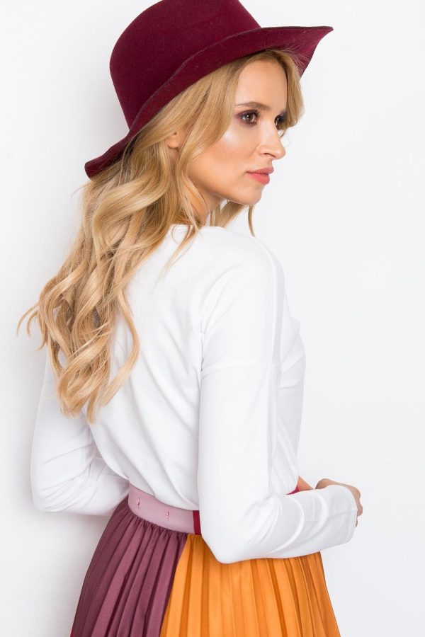 White Blouse in Women`s Blouses, Tunics with Cotton and Spandex