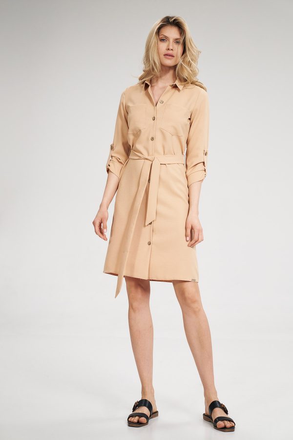beige Daydress model 141744 Figl