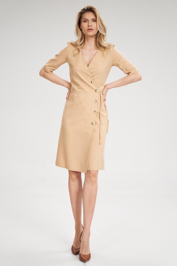 beige Daydress model 141735 Figl