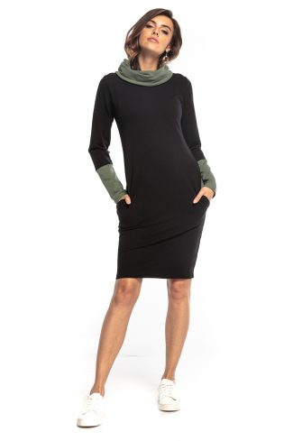 Black Daydress 9 in Cotton and Polyester