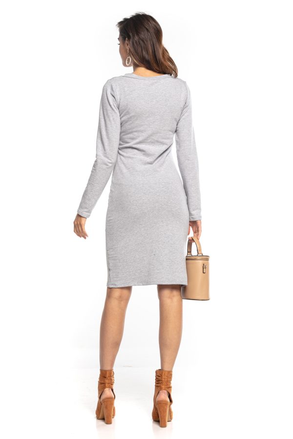 Grey Daydress in Day Dresses with Cotton and Polyester