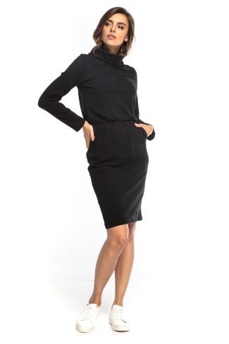 Black Daydress 4 in Cotton and Polyester